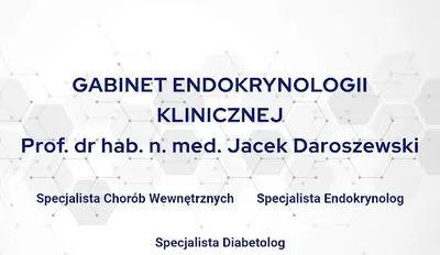 Prof. dr hab. n. med. Jacek Daroszewski specjalista endokrynolog i diabetolog